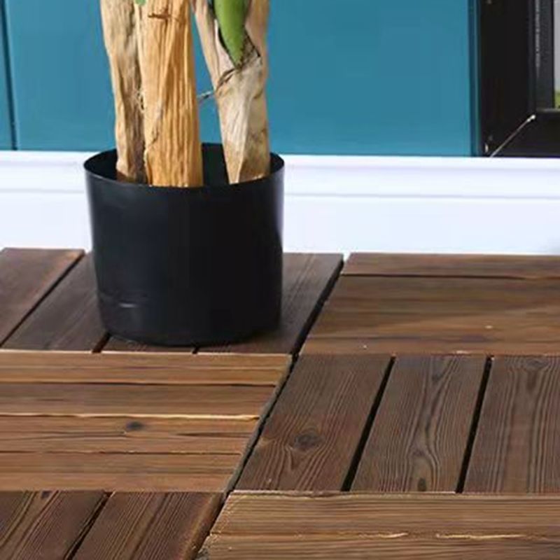 Avtoit | Outdoor Deck Board Wood Square Stripes Composite Flooring Terrace