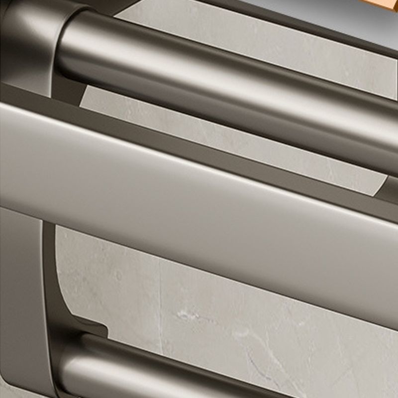 Avtoit | Modern Bathroom Accessories Set in Gray with Bathroom Shelf/Towel Holder/Robe Hooks & Paper Holder