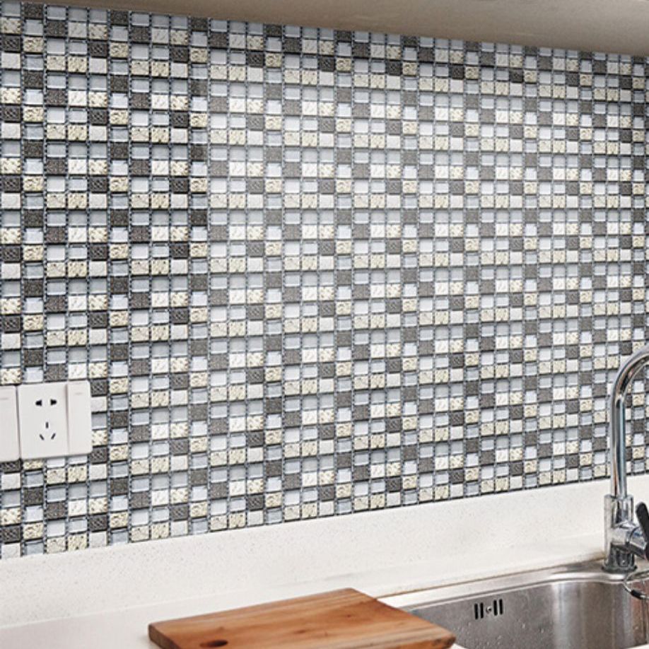 Avtoit | Pattern Color Stone Peel and Stick Mosaic Tile Peel and Stick Tiles Set of 20