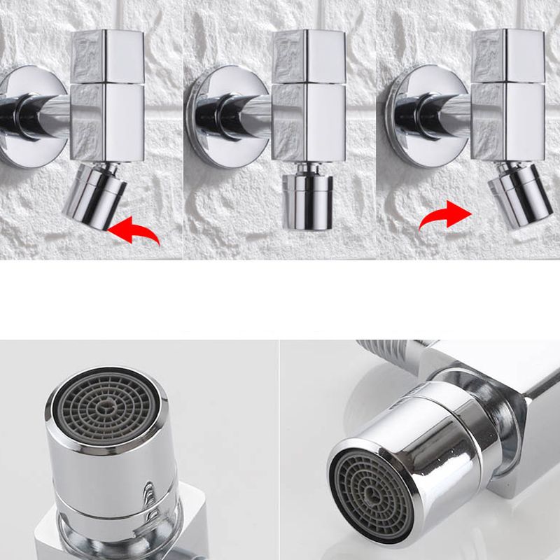 Avtoit | Contemporary Wall Mounted Bathroom Faucet Knob Handle Solid Brass Round Faucet