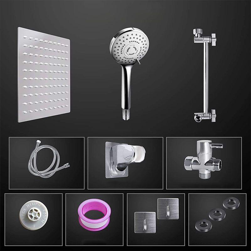 Avtoit | Modern shower combination spray 5 setting patterns handheld shower head with large shower head