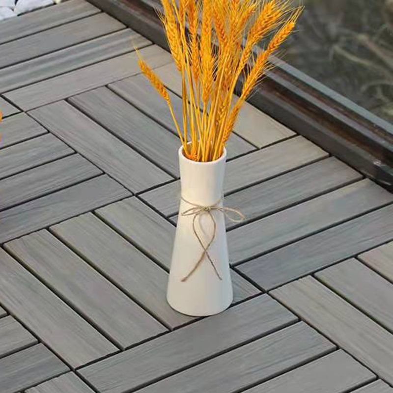 Avtoit | 12" X 12" 4-Slat Square PVC Floor Tiles Snap-Fit Installation Floor Tiles