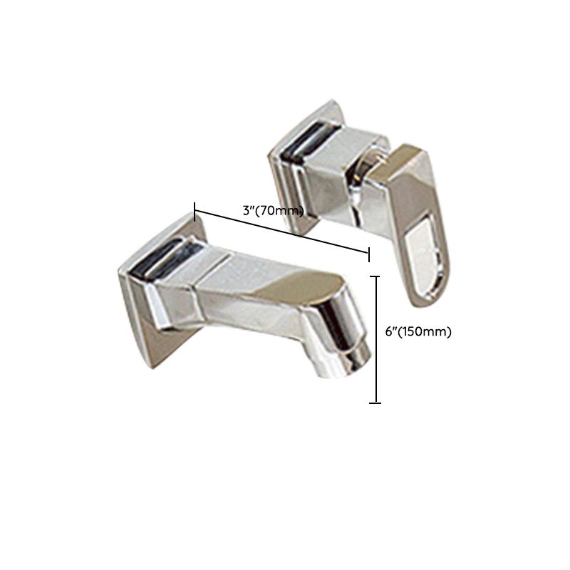 Avtoit | Wall Mounted Faucet Brass Lever Handle Bathroom Faucet Hand Shower