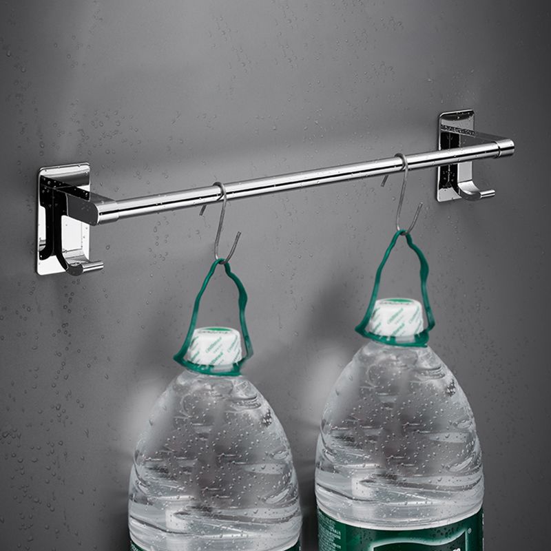 Avtoit | Polished Chrome Bathroom Accessory Set Modern Bathroom Shelf Stainless Steel