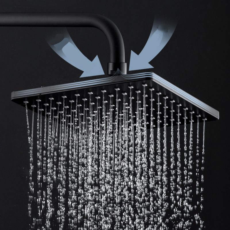 Avtoit | Contemporary Style Shower Head Plastic Fixed Shower Head in Round and Square Shape