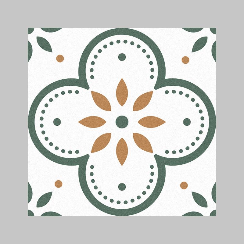 Avtoit | Peel and Stick PVC Flooring Matte Vinyl Flooring with Floral Pattern