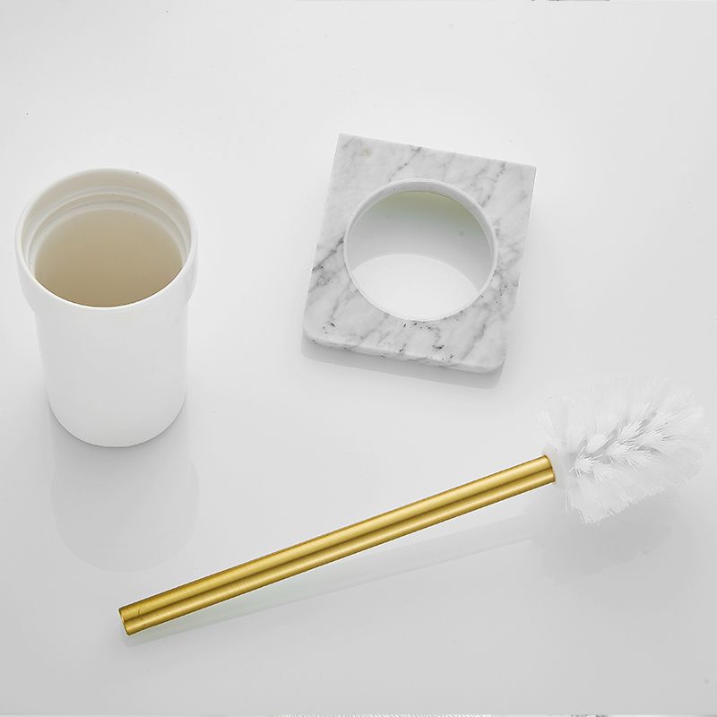 Avtoit | 7-piece bathroom accessory set marble and metal bathroom hardware