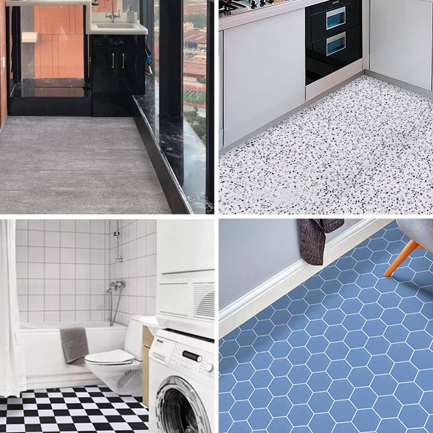 Avtoit | Modern PVC flooring Peel and Stick porcelain tile look vinyl plank flooring