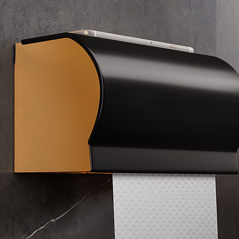 Avtoit | Black and Brass Bathroom Hardware Set Modern Stainless Steel Bathroom Shelf/Towel Holder/Paper Holder