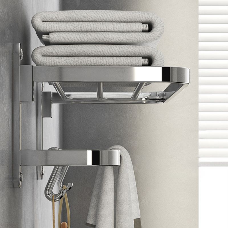 Avtoit | Chrome Modern Bathroom Hardware Set Stainless Steel Towel Hook/Towel Rail & Bathroom Shelf