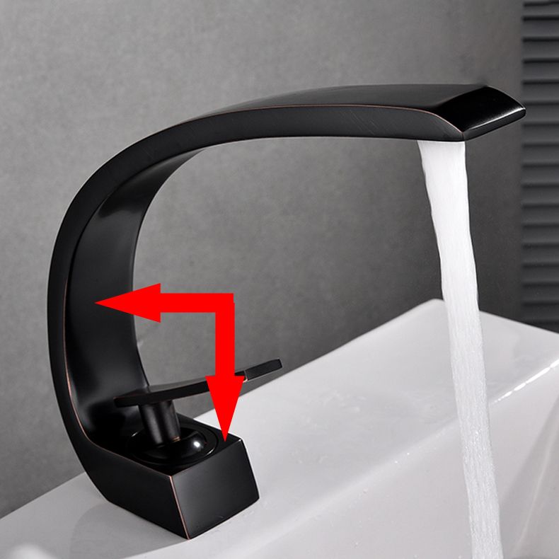 Avtoit | Waterfall Spout Widespread Faucet Modern Lever Handles Faucet