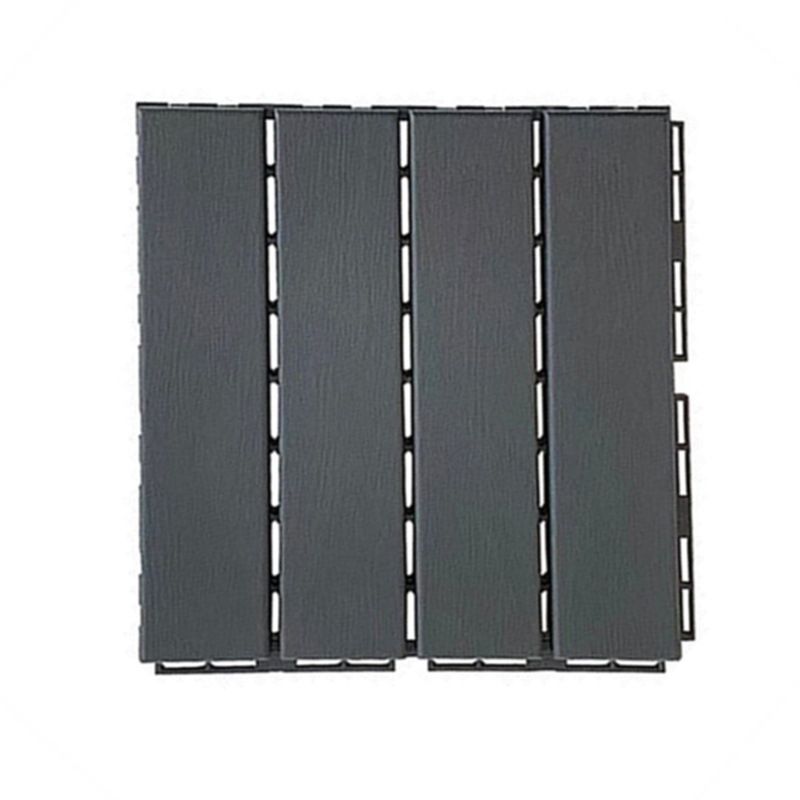 Avtoit | 30 cm X 30 cm 4-Slat Square Deck/Patio Floor Tiles Snap Fit Installation Floor Tiles