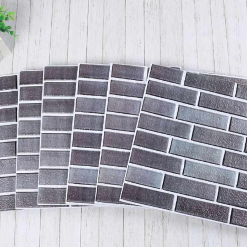 3D Embossed Plastic Wall Panels, 20-Piece Mosaic Set