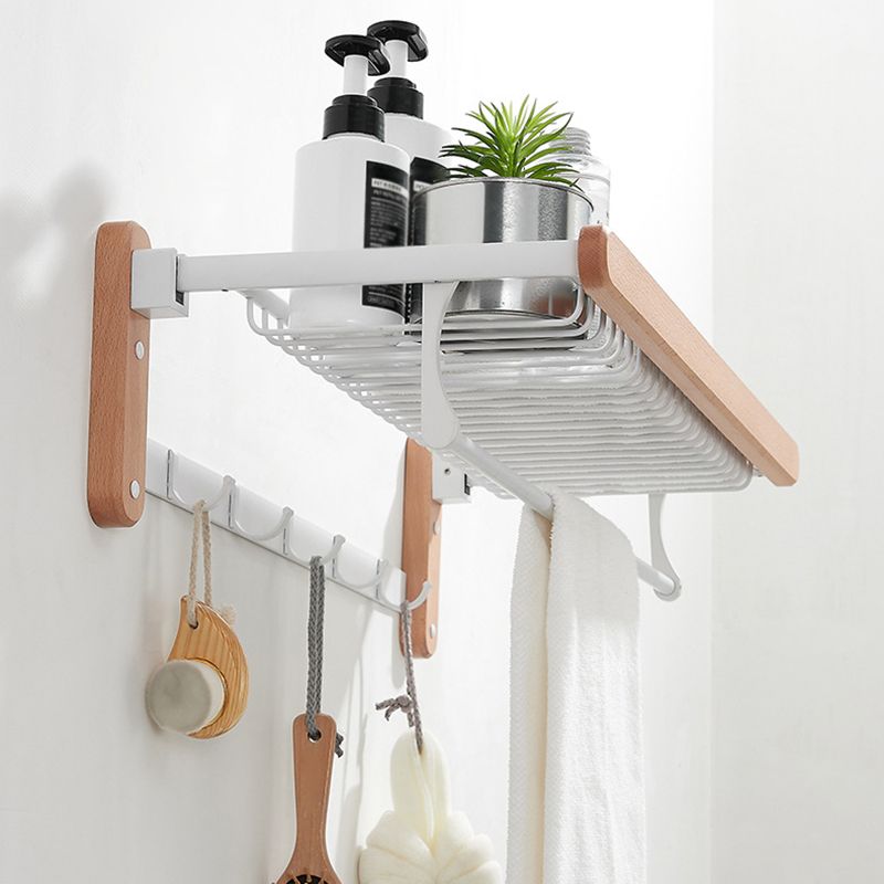 Avtoit | White Bathroom Set Solid Wood & Aluminium Bathroom Accessories individually or as a set