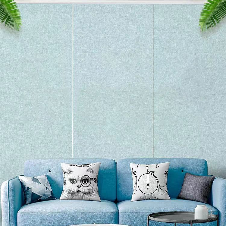 Avtoit | Modern Style Linen Wall Panel Living Room Removable Wall Covering