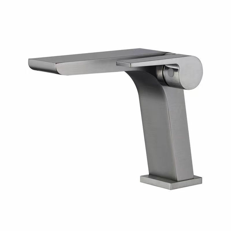 Avtoit | Modern vessel faucet brass lever waterfall spout sink faucet