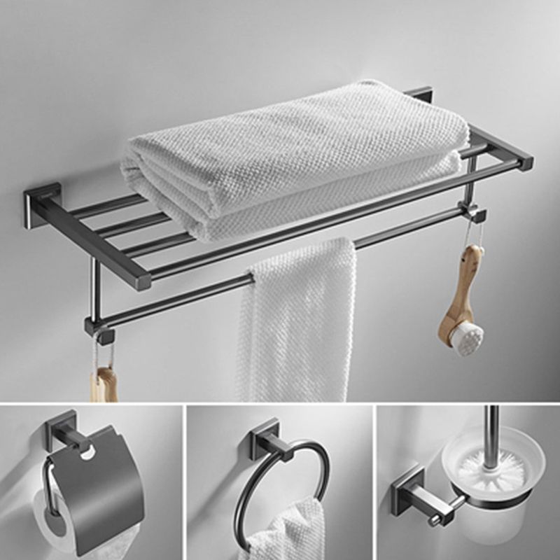 Avtoit | Traditional Brass Bathroom Accessory Set Gray Bathroom Accessory Set