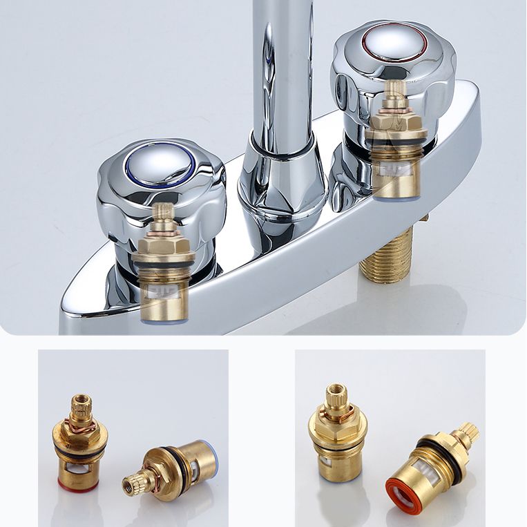 Avtoit | High arch conversion faucet two-handle brass sink faucet for the bathroom
