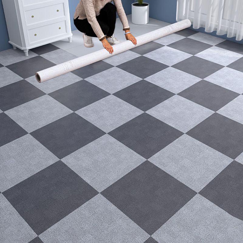 Avtoit | Fabric Look Plastic Floor Water Resistant Square Edge Floor Tiles