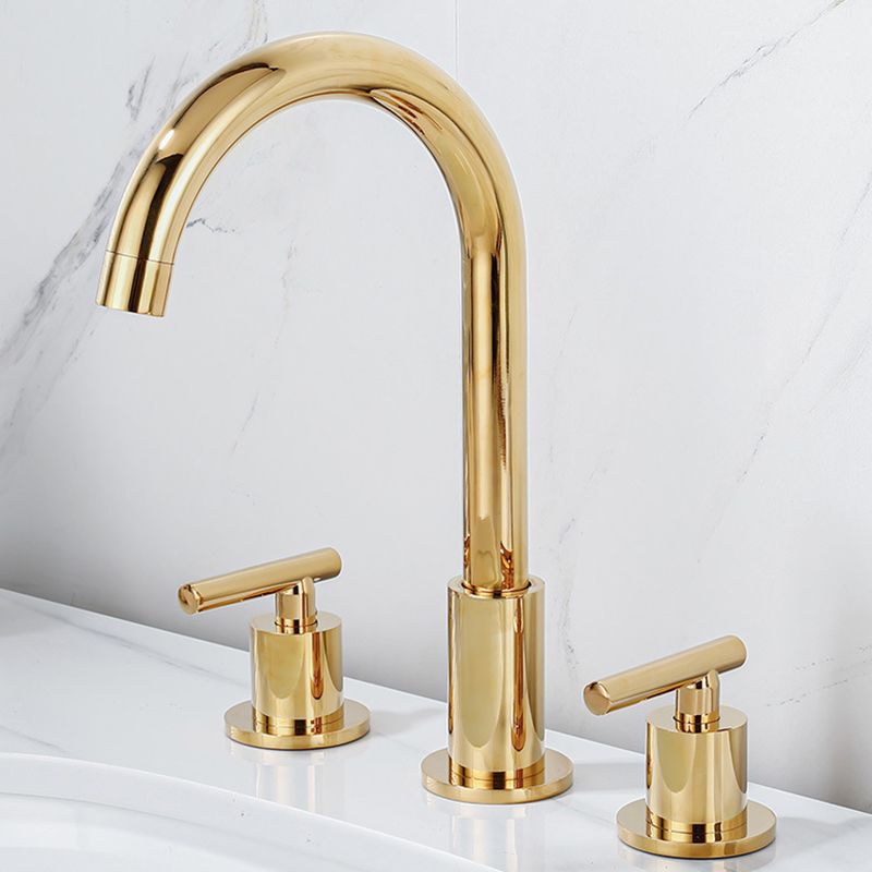 Avtoit | Modern 2-Handle Bathroom Sink Faucet 3-Hole Widespread Bathroom Faucet