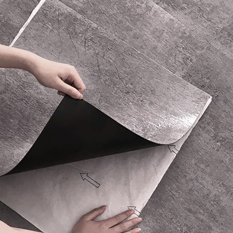 Avtoit | Modern Water-Repellent Plastic Floor Fabric Look Square Edge Floor Tiles