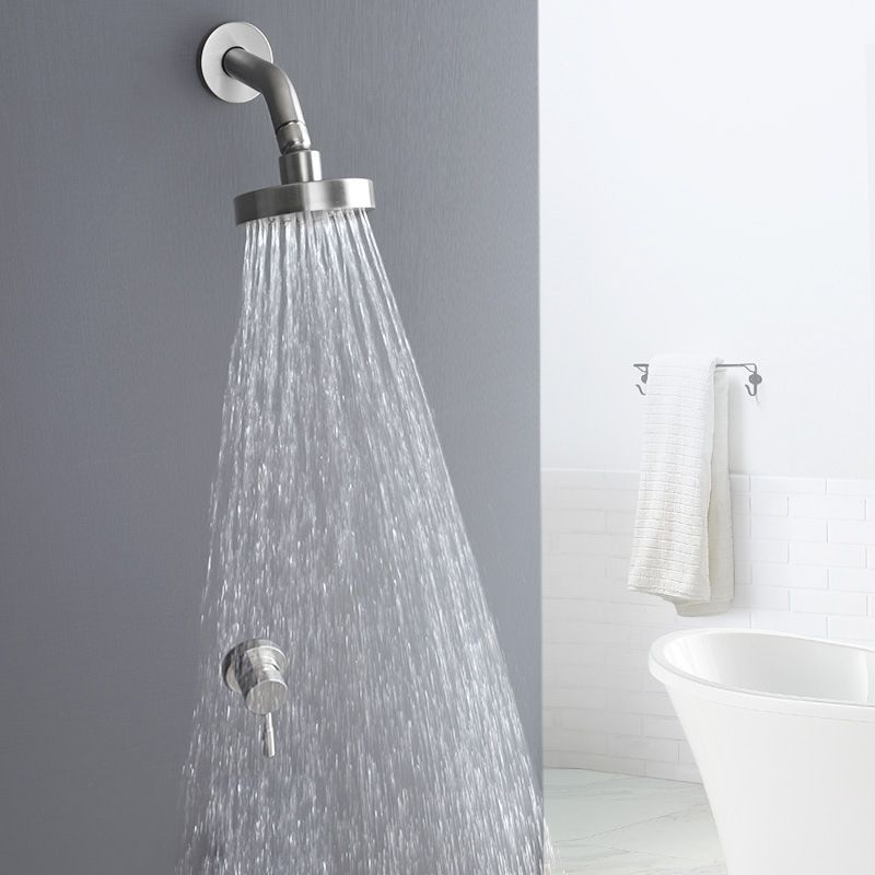 Avtoit | Stainless Steel Shower Combination Round Fixed Shower Head with Shower Arm