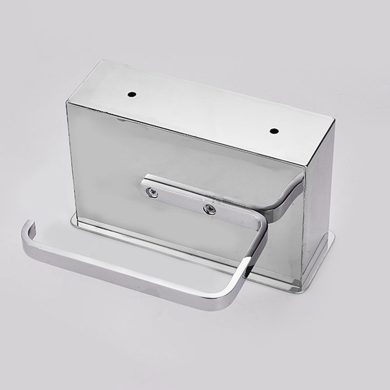 Avtoit | 2-piece Stainless Steel Classic Bathroom Accessory Set Black & Chrome Paper Holder