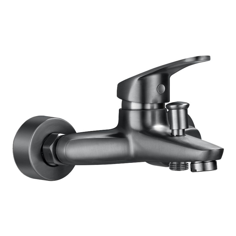 Avtoit | Bathtub filler wall mount hand shower single lever handle 2 holes low arc bathtub faucet with hose
