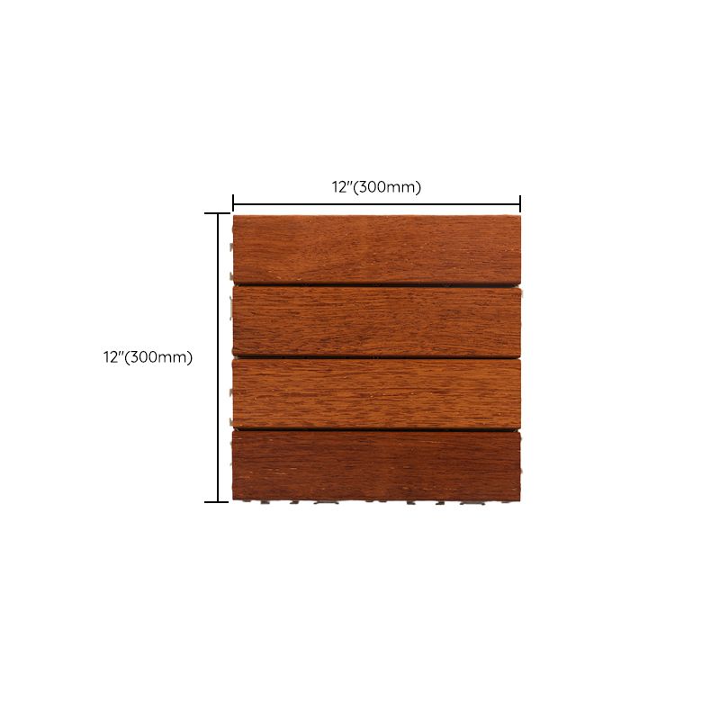 Avtoit | 4-Slat Wood Deck/Patio Floor Tiles Interlocking Installation Floor Tiles