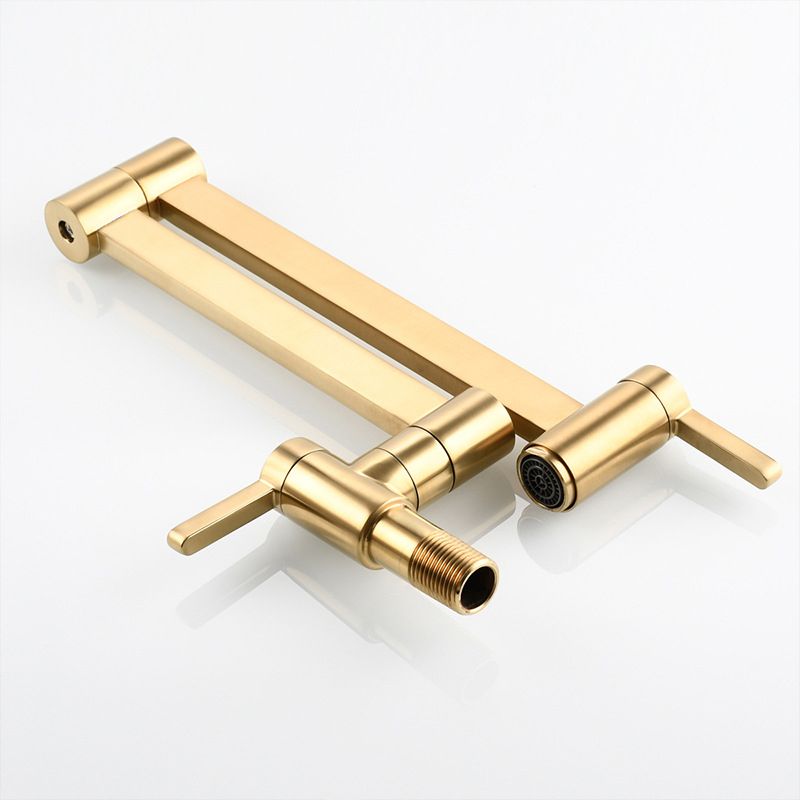 Avtoit | 1-handle brushed nickel widespread faucet 1 hole wall-mounted bathroom faucet with brass