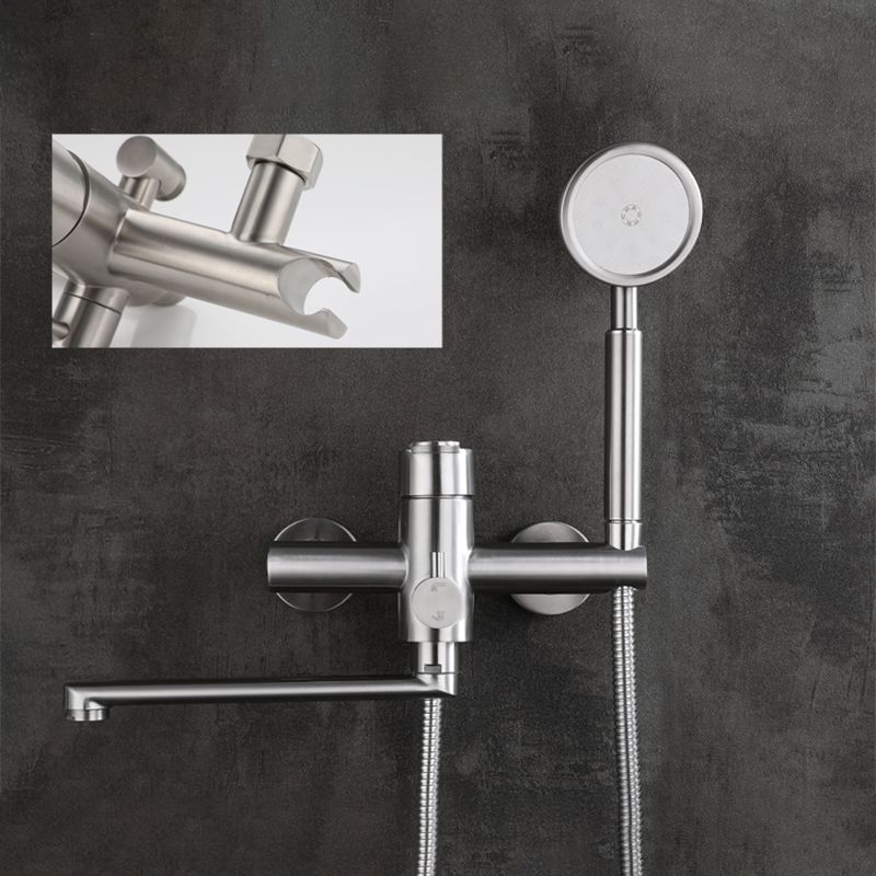Avtoit | Wall-mounted metal bathtub filling low arch swivel bathtub mixer