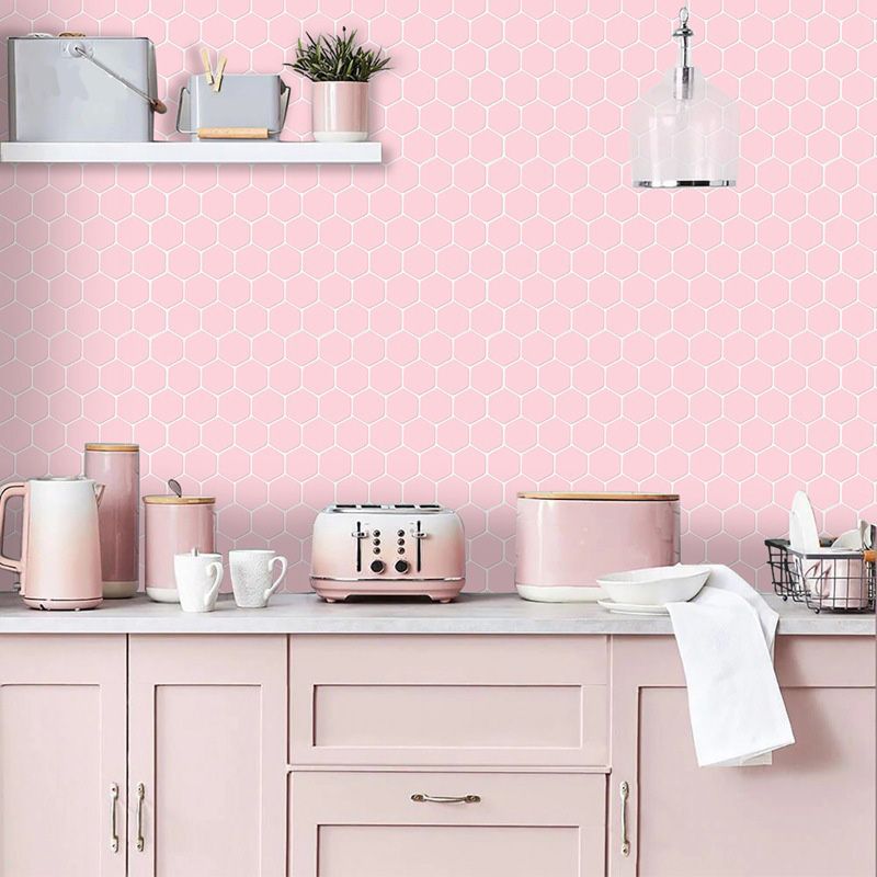 Avtoit | Self-adhesive tiles Solid Color Hexagonal Scratch-resistant Self-adhesive tiles