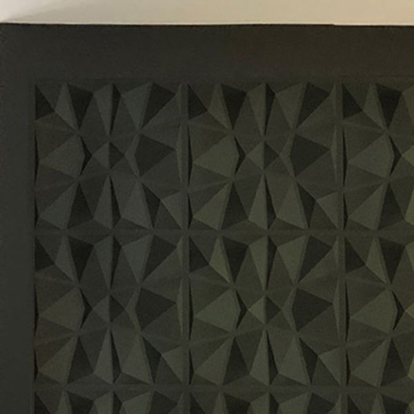 Avtoit | Modern Tin Back Wall Panel Smooth Upholstered Wall Ceiling in Black and White