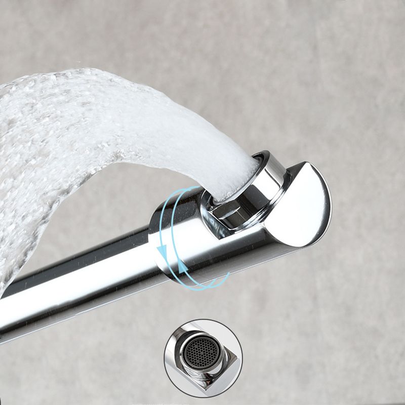 Avtoit | Modern Pull-down Faucet Single Handle Wall Mounted Pot Filler Low Profile 1-Hole Filler