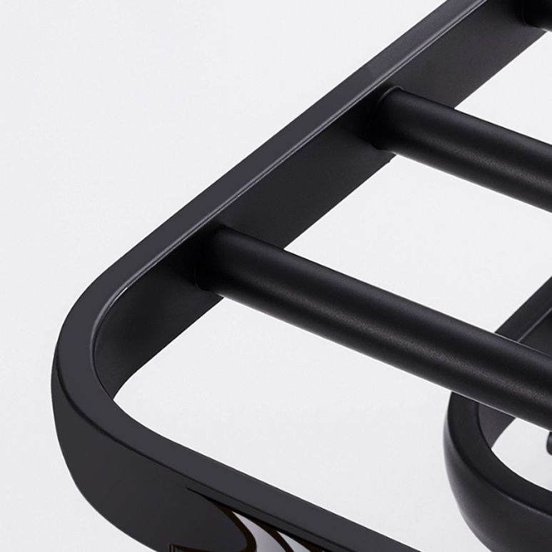 Avtoit | Modern Aluminum Bathroom Accessory Set Matte Black Bathroom Shelf/Towel Holder/Paper Holder