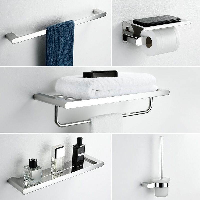 Avtoit | Contemporary bathroom accessories single item or in set in silver