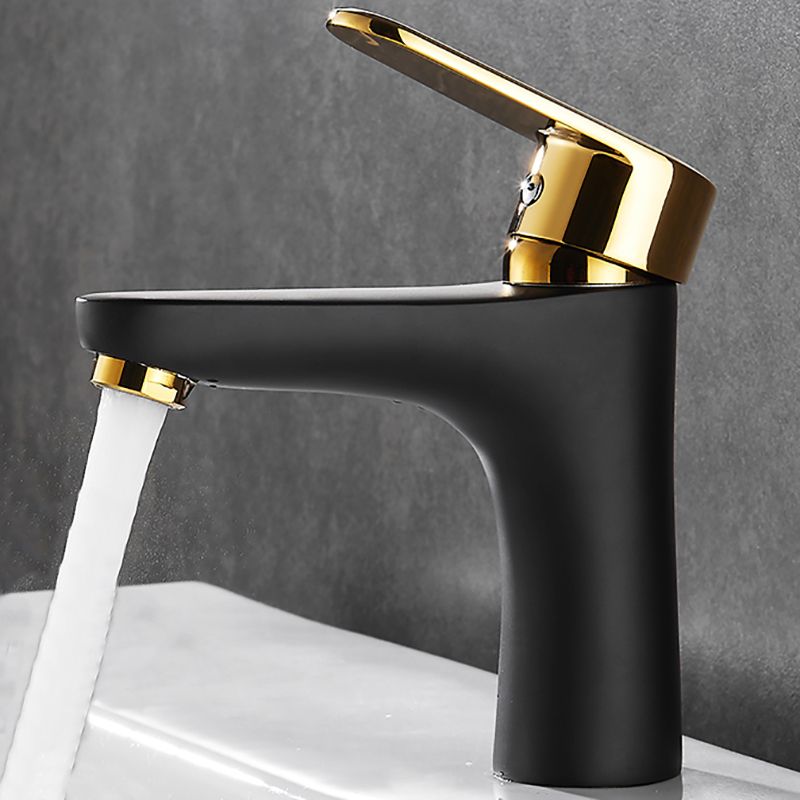 Avtoit | Black-Gold Vessel Sink Faucet Lever Handle Low Arc Vessel Faucet