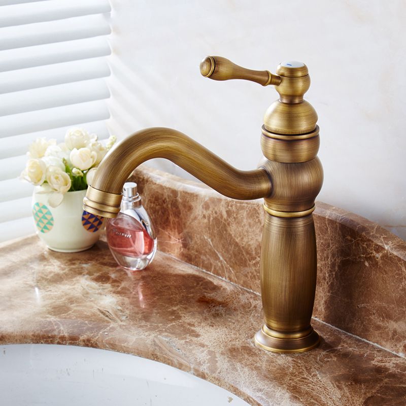 Avtoit | Round Basin Faucet Bathroom Faucet Single Lever High Arc Basin Faucet