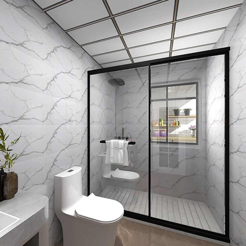 Avtoit | Wall floor tile imitation marble paste waterproof floor tile wallpaper