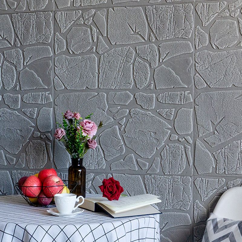 Avtoit | Modern Pearl Wainscoting PVC Wall Access Panel Peel and Stick Wall Tile for Bedroom