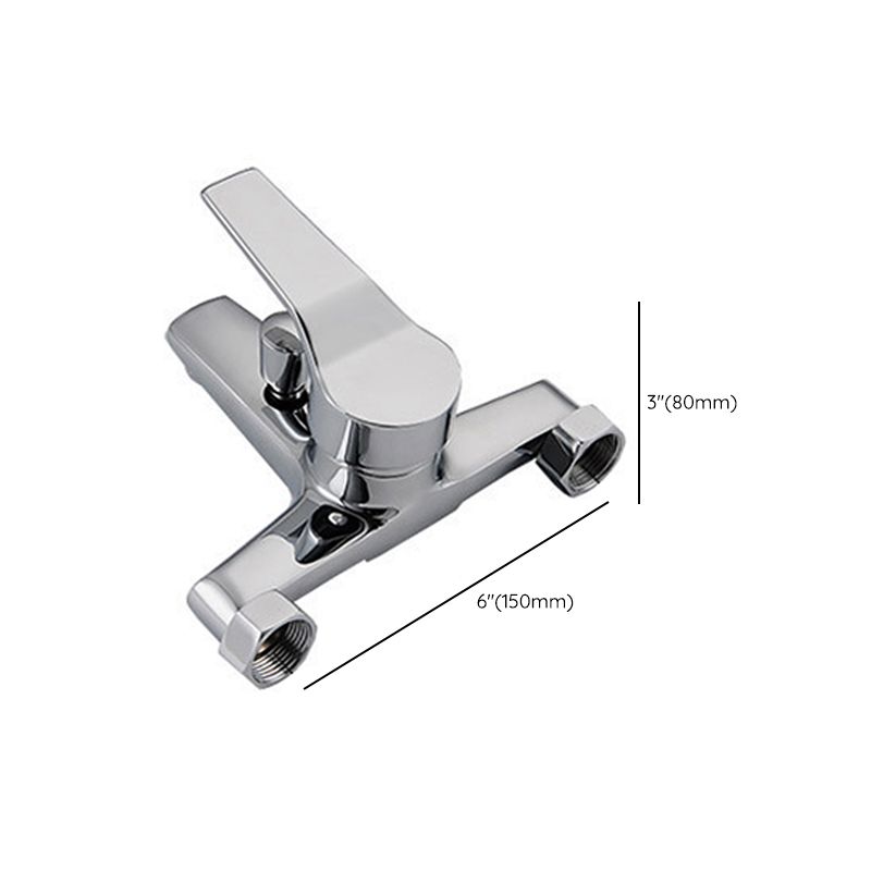 Avtoit | Modern Silver Bathtub Spout Single-Hole and Two-Hole Installation Faucet