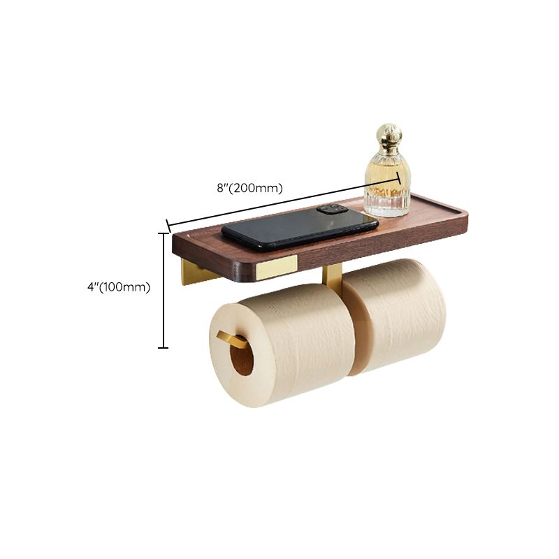 Avtoit | Wood and Aluminum Bath Hardware Set Golden Bathroom Accessory Set