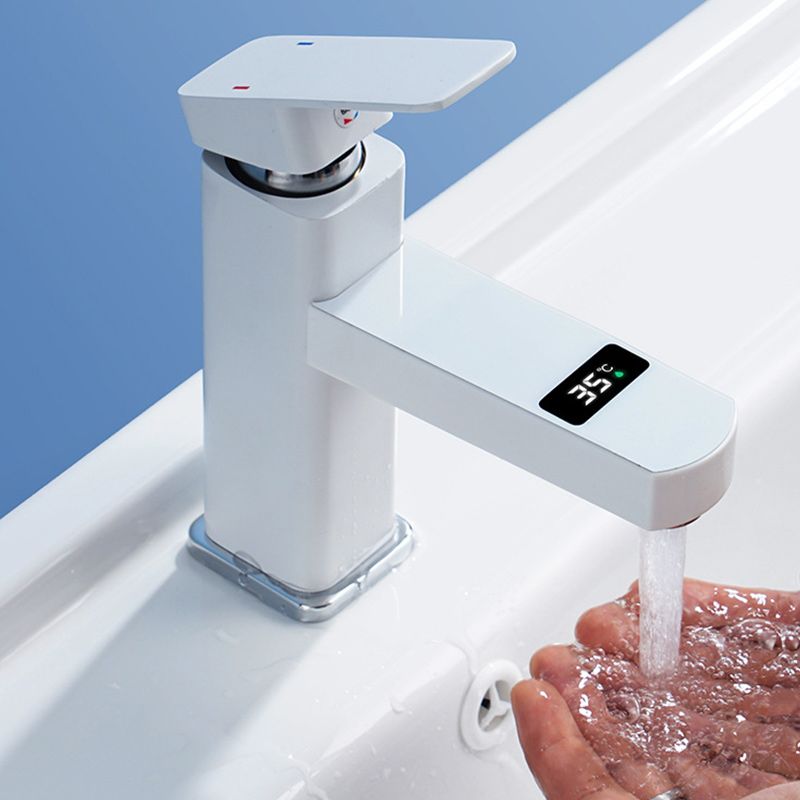 Avtoit | Contemporary sink faucet Digital display Monochrome Low arch basin Bathroom sink