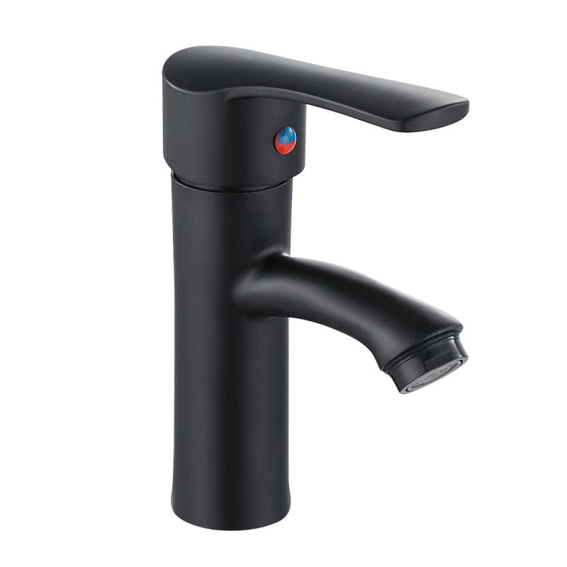 Avtoit | Contemporary Faucet Brass Black Bathroom Lever Handle Single Hole Sink Faucet