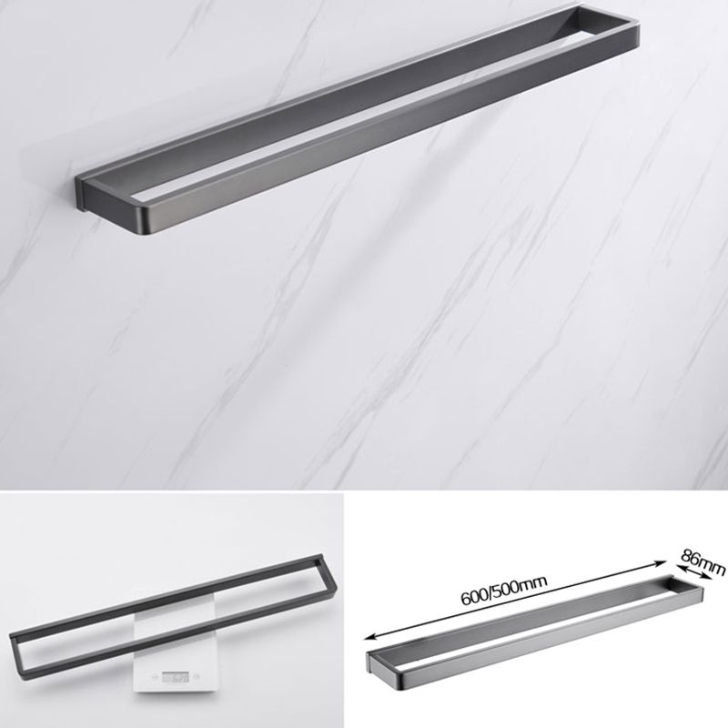 Avtoit | Gray 5-piece modern bathroom accessory set made of stainless steel