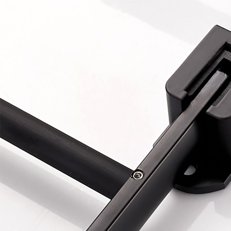 Avtoit | Modern Classic Bathroom Hardware Set Matte Black Bathrobe/Towel Bar & Bathroom Shelf