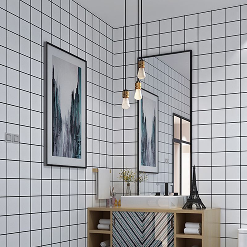 Avtoit | Contemporary Wallpaper Single Panel Bathroom Wallpaper with Rectangular Shape