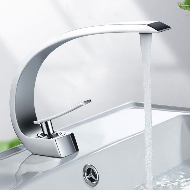 Avtoit | Waterfall Spout Widespread Faucet Modern Lever Handles Faucet
