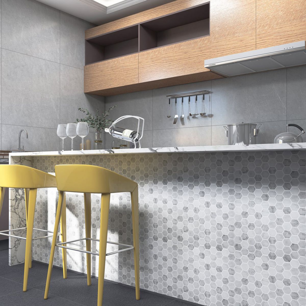 Avtoit | Mosaic tiles for peeling and sticking Modern style wallpaper with square shape