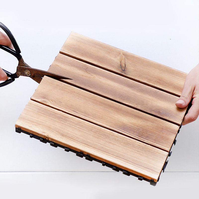 Avtoit | Parquet Pine Floor Tile Waterproof Click Lock Traditional Wood Floor for Living Room